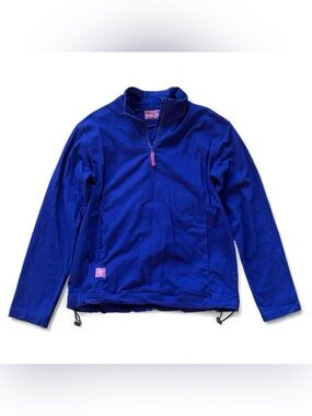 Irelands Eye purple cotton quarter zip pullover jacket